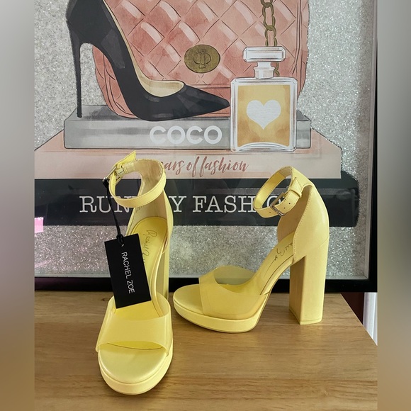 Rachel Zoe Shoes - Rachel Zoe yellow Platform heel